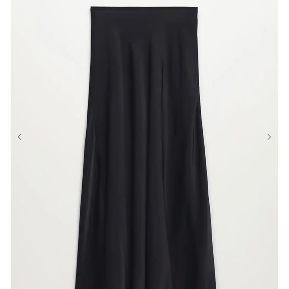 Flowy fabric, Satin, Midi design, Flared design, Elastic waist, Party and events - Picture 3 of 4